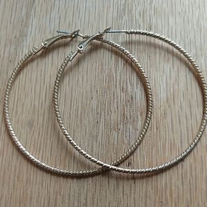 Gold hoop earrings